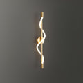 Flexible Linear Curve Wall Lamp — Helical Shape, Warm Diffused Light