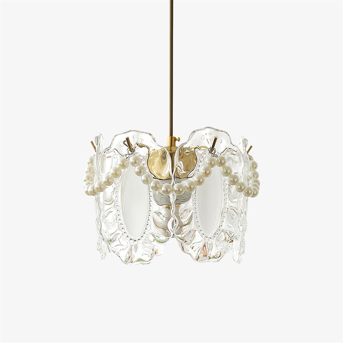 Laviere Floral Glass Pendant Light In Natural Style