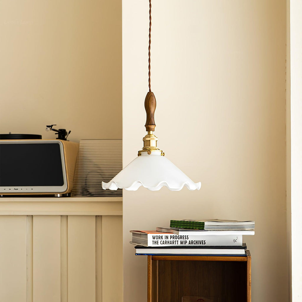 Solara hanglamp - vintage golvende glazen kap