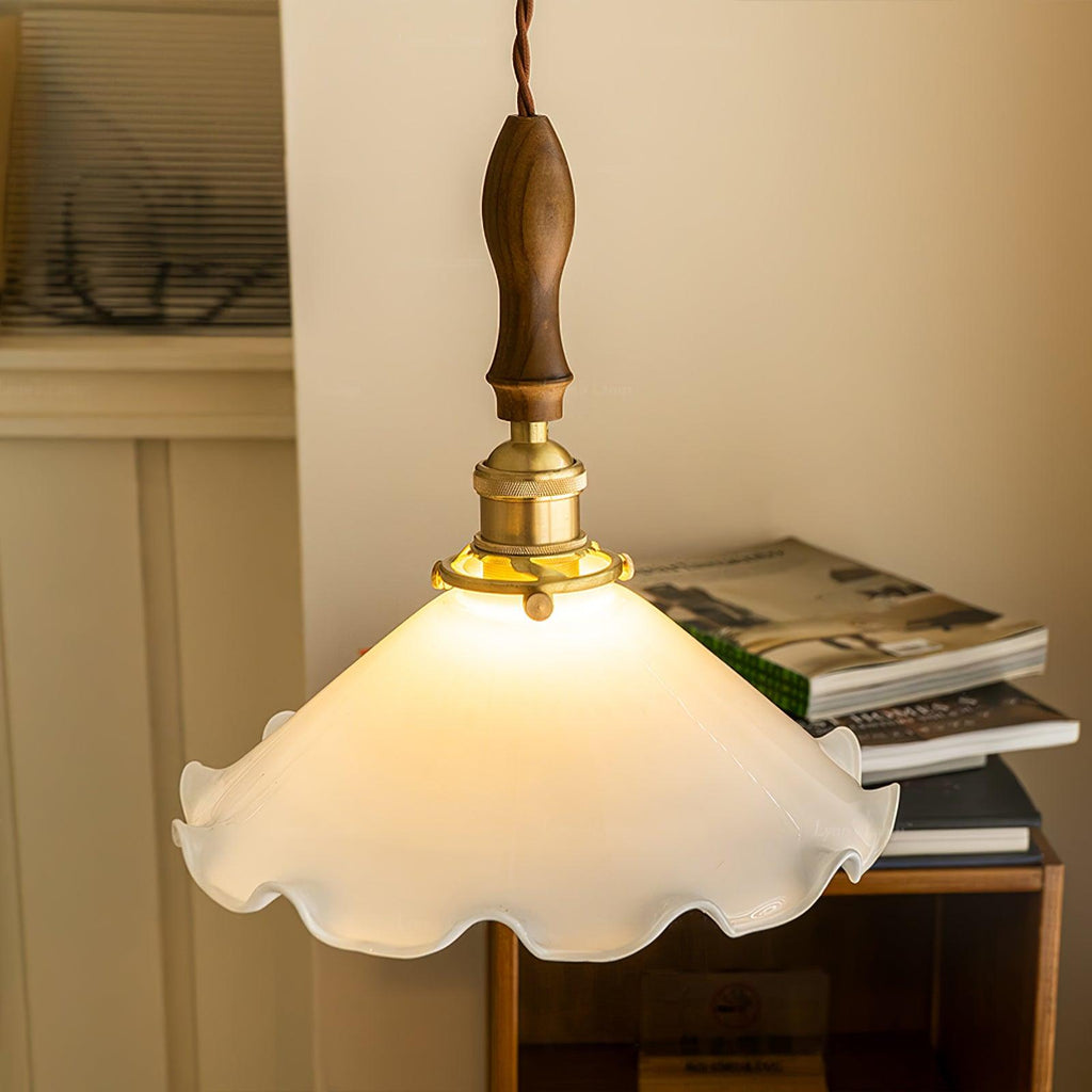 Solara hanglamp - vintage golvende glazen kap