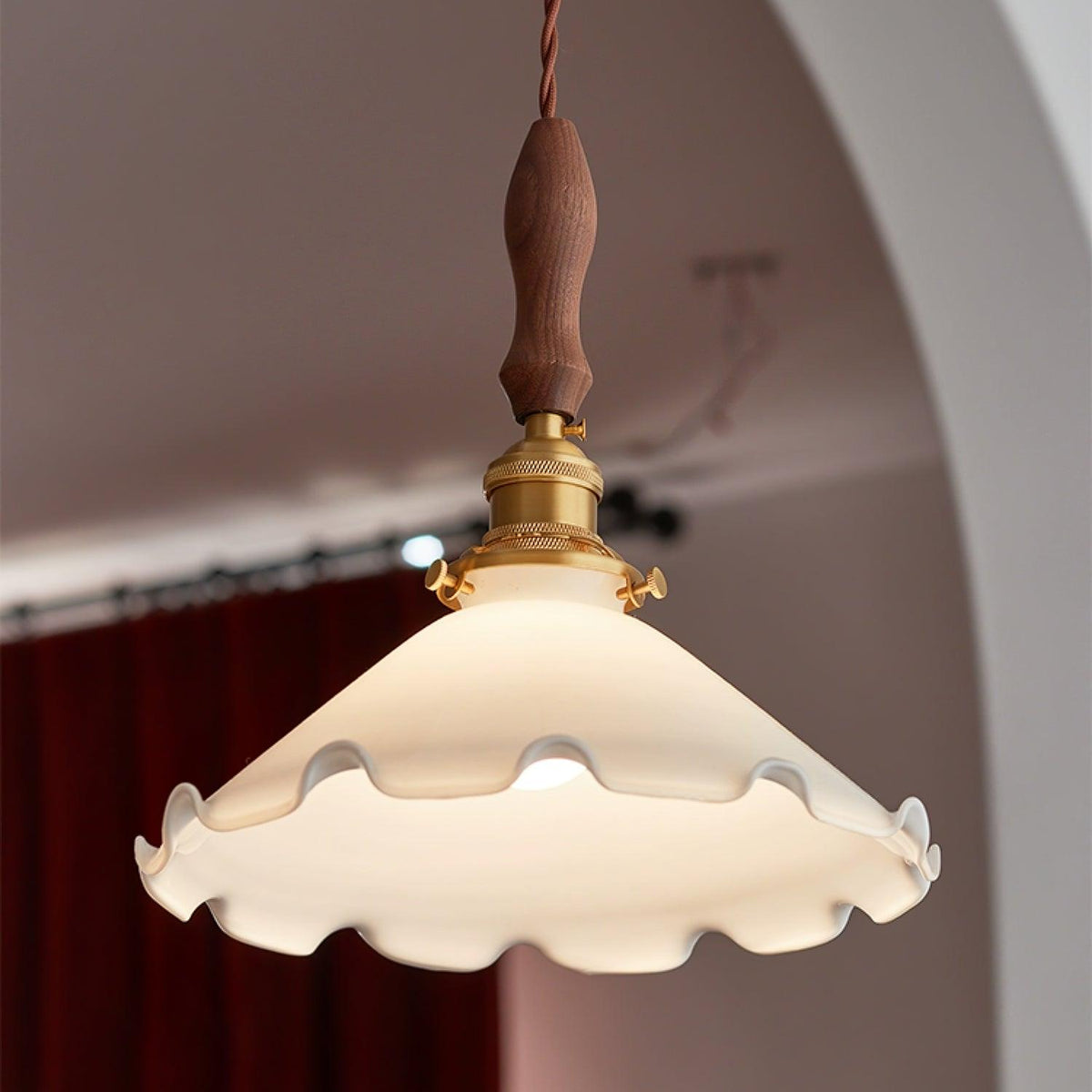 Solara hanglamp - vintage golvende glazen kap