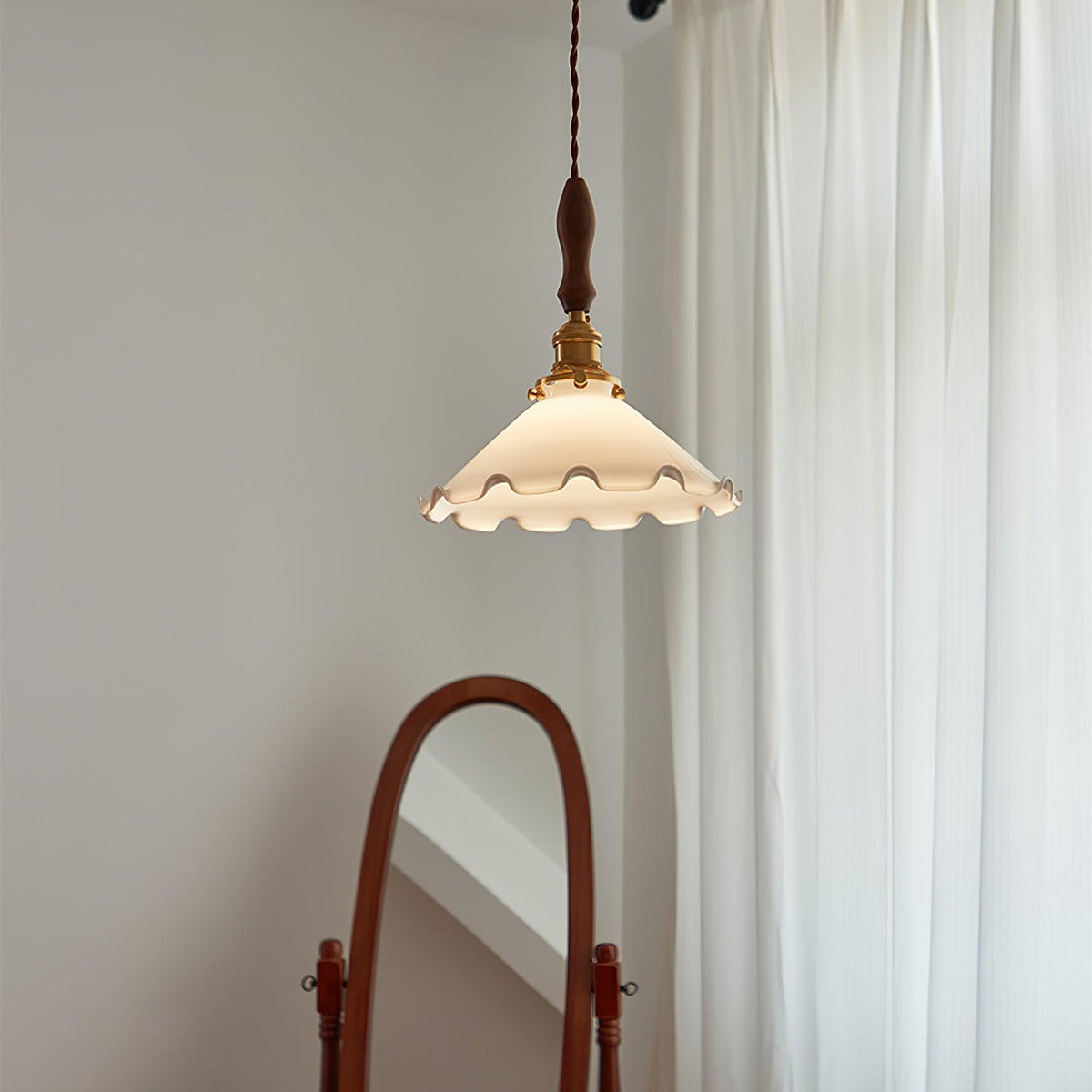 Solara hanglamp - vintage golvende glazen kap
