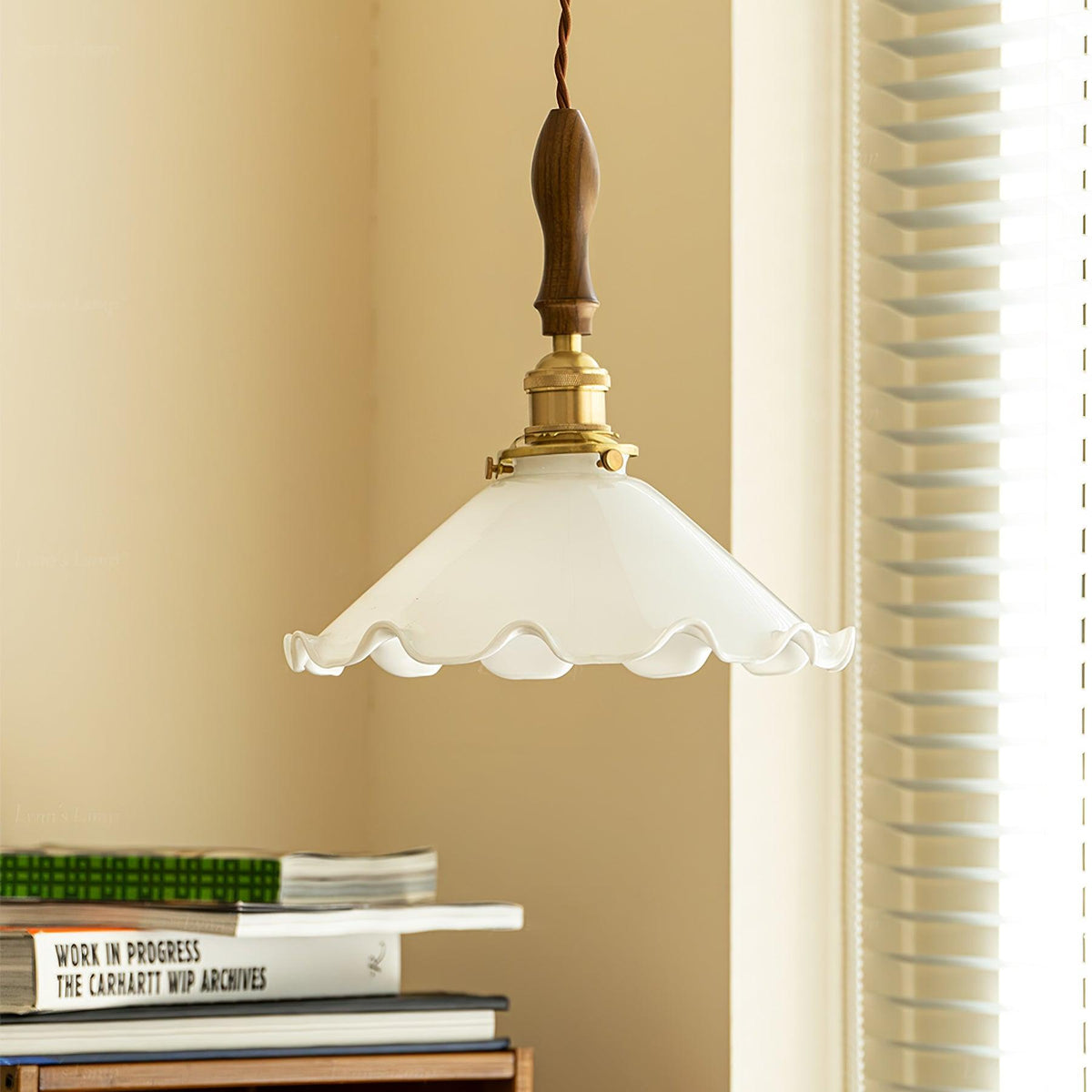 Solara hanglamp - vintage golvende glazen kap