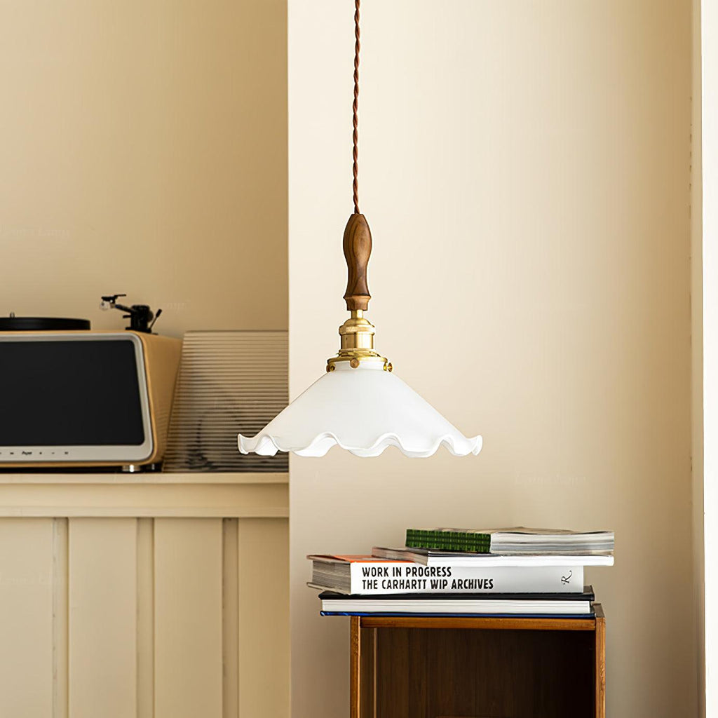 Solara hanglamp - vintage golvende glazen kap