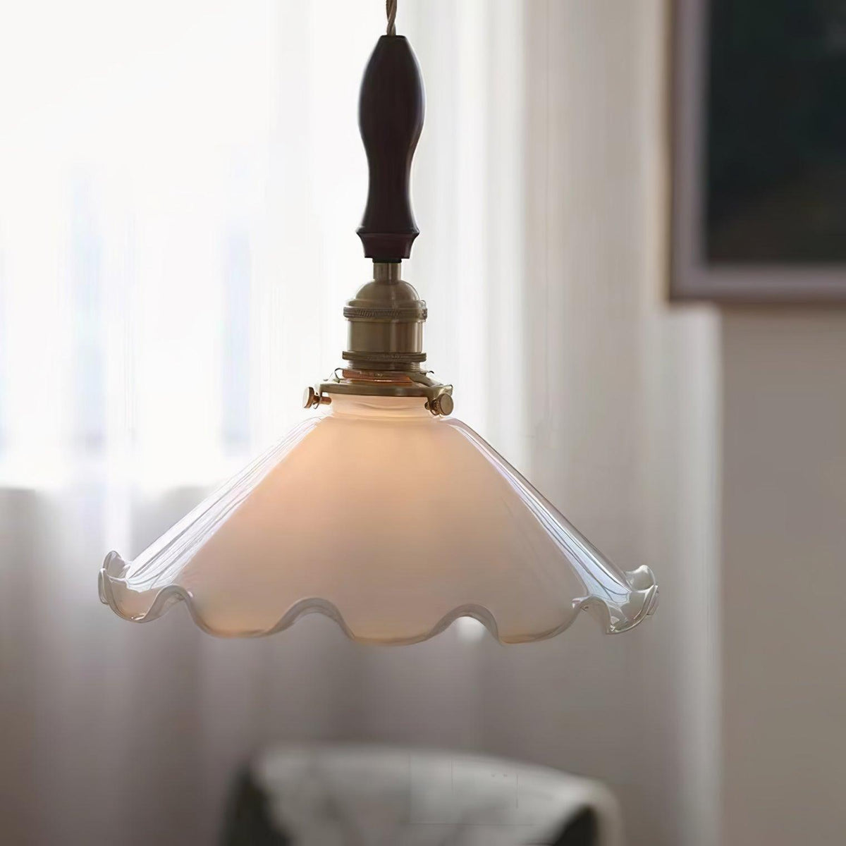 Solara hanglamp - vintage golvende glazen kap