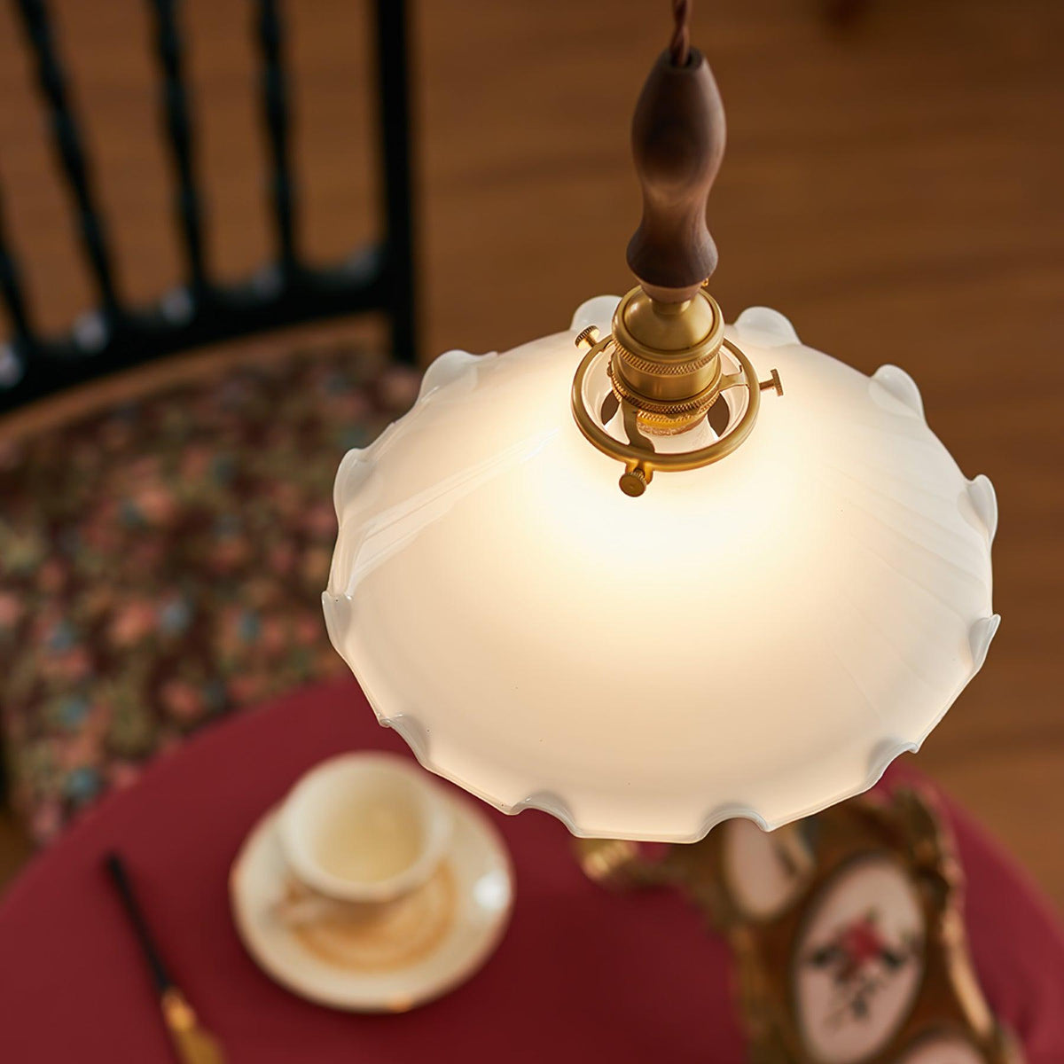 Solara hanglamp - vintage golvende glazen kap