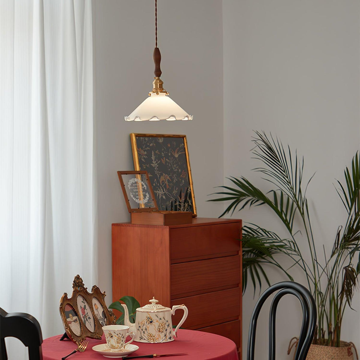 Solara hanglamp - vintage golvende glazen kap