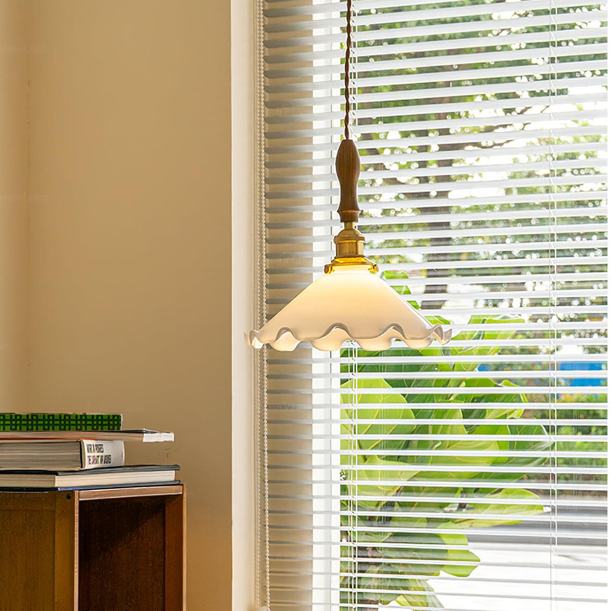 Solara hanglamp - vintage golvende glazen kap