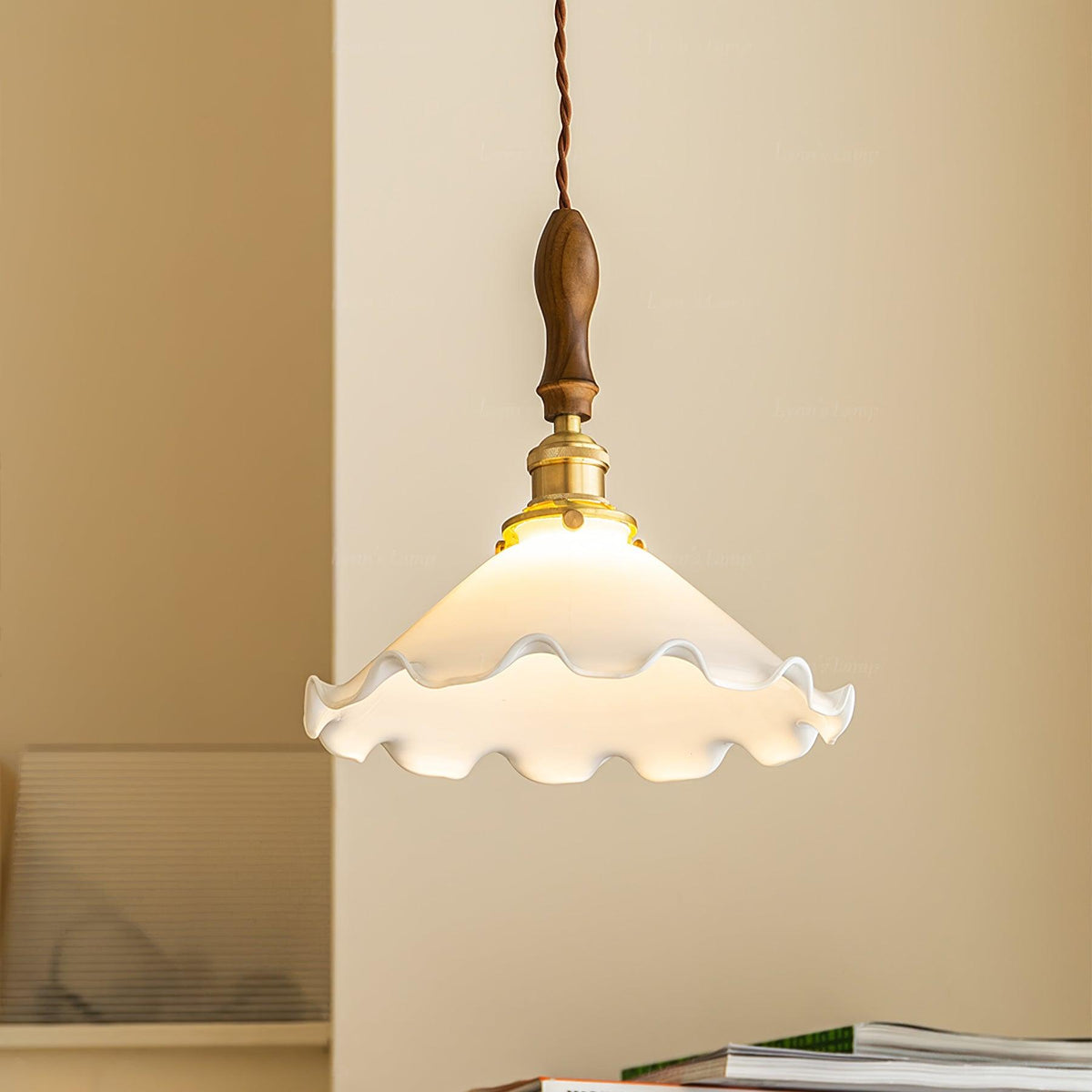 Solara hanglamp - vintage golvende glazen kap