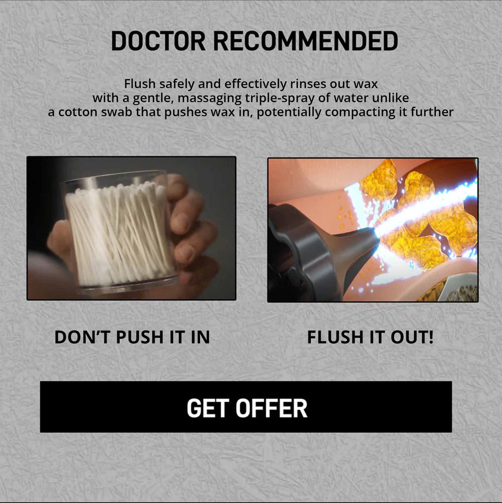 Wush™ Pro - הסר שעווה, שמע בבירור והגבר את בריאות האוזניים