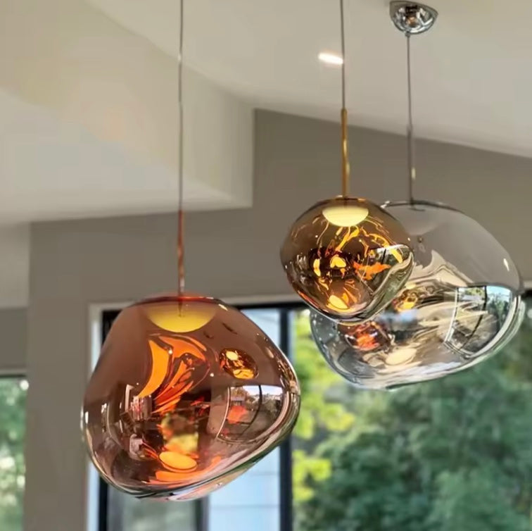 NordicGlow | Suspension en verre | Design scandinave moderne | Verre transparent