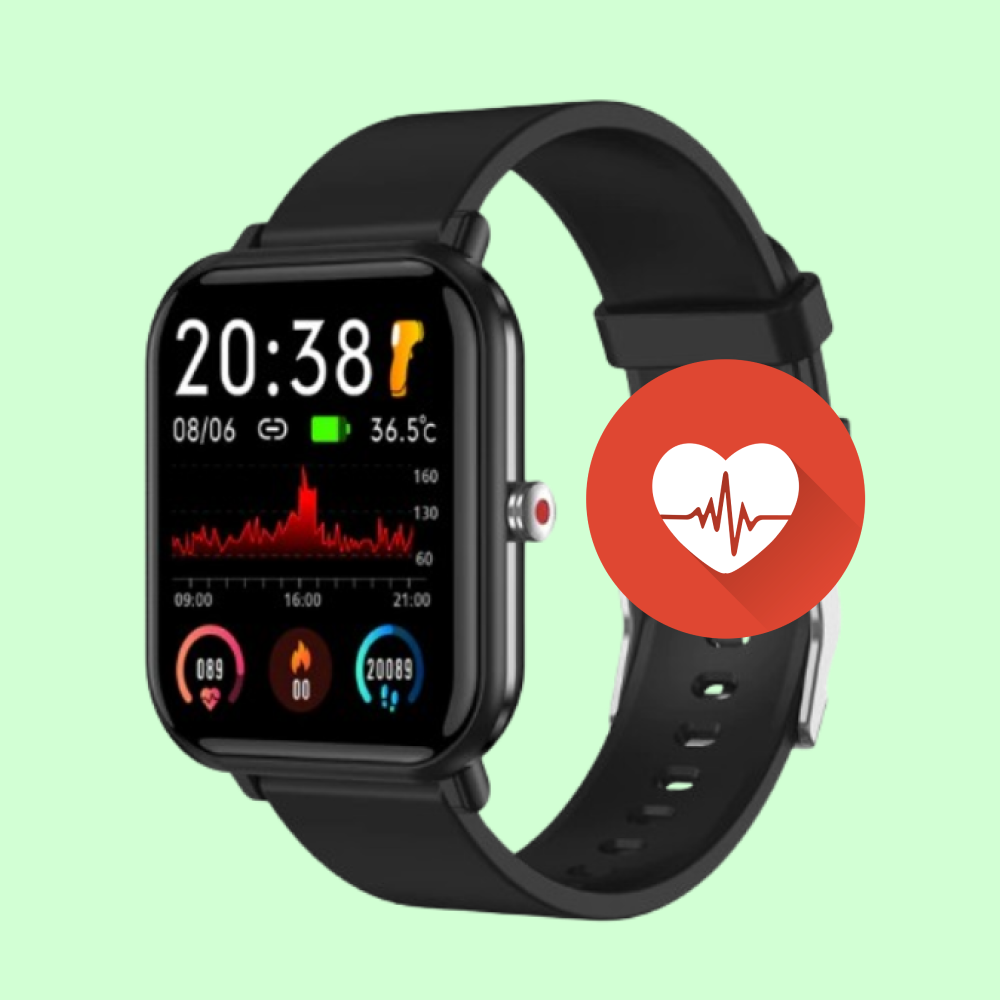 Montre intelligente étanche de sport pour la pression artérielle au poignet 2024 compatible Android iOS