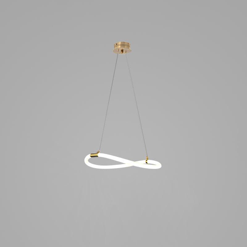 Lustra Chandelier Flexible Silicone Curve Modern Elegant - Letslighting