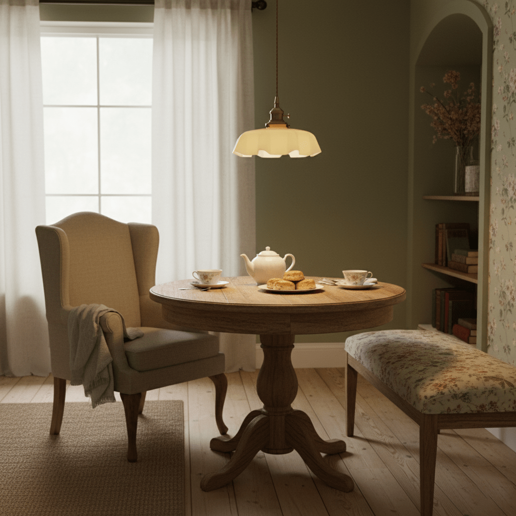 Francouzské květinové plisované závěsné svítidlo — vintage design osvětlení