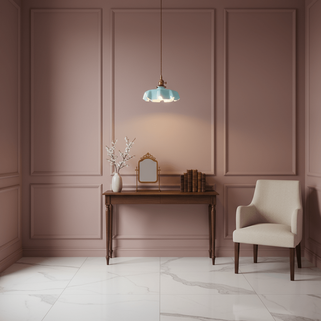 Francouzské květinové plisované závěsné svítidlo — vintage design osvětlení