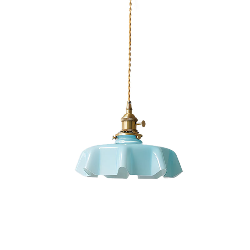 Fransk blomstertaklampa – radiell kronbladsformad kupol, Ø 25 cm