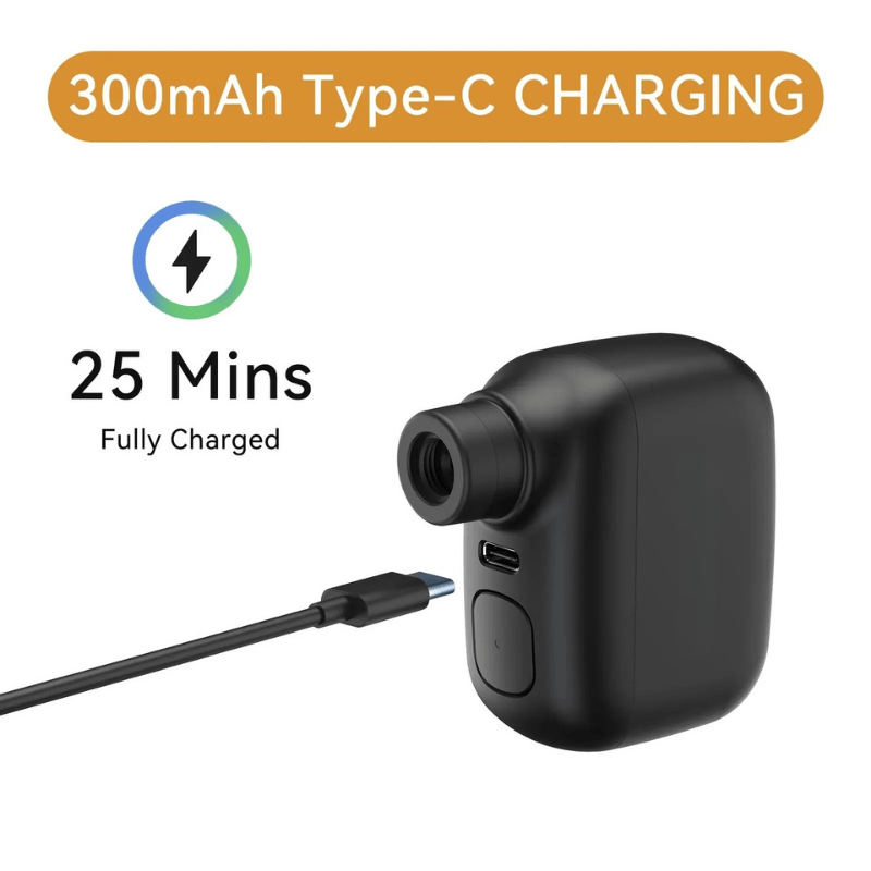 Ladattava USB-C-minipyöräpumppu, 100 PSI, pyöräilijöille