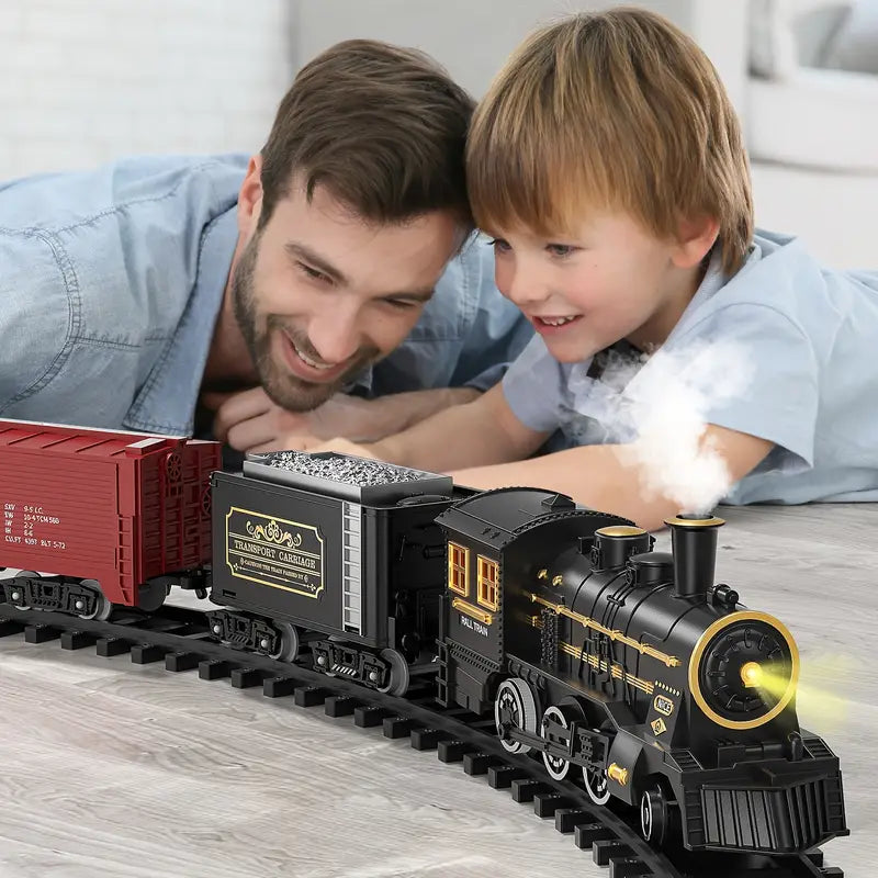 RailNova TrackMaster Pro Zestaw Elektrycznego Pociągu na Baterie z Realistycznymi Dźwiękami
