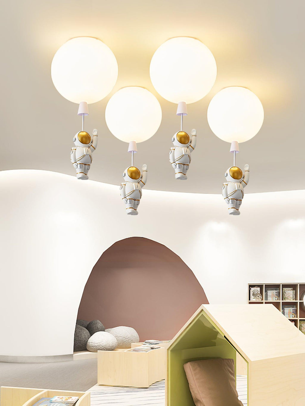Frosted Balloon Style Ceiling Pendant Light
