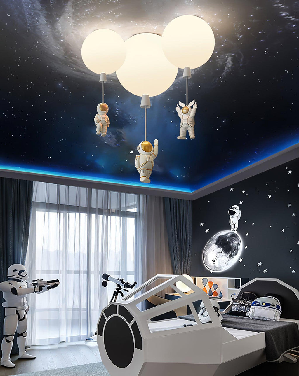Frosted Balloon Style Ceiling Pendant Light