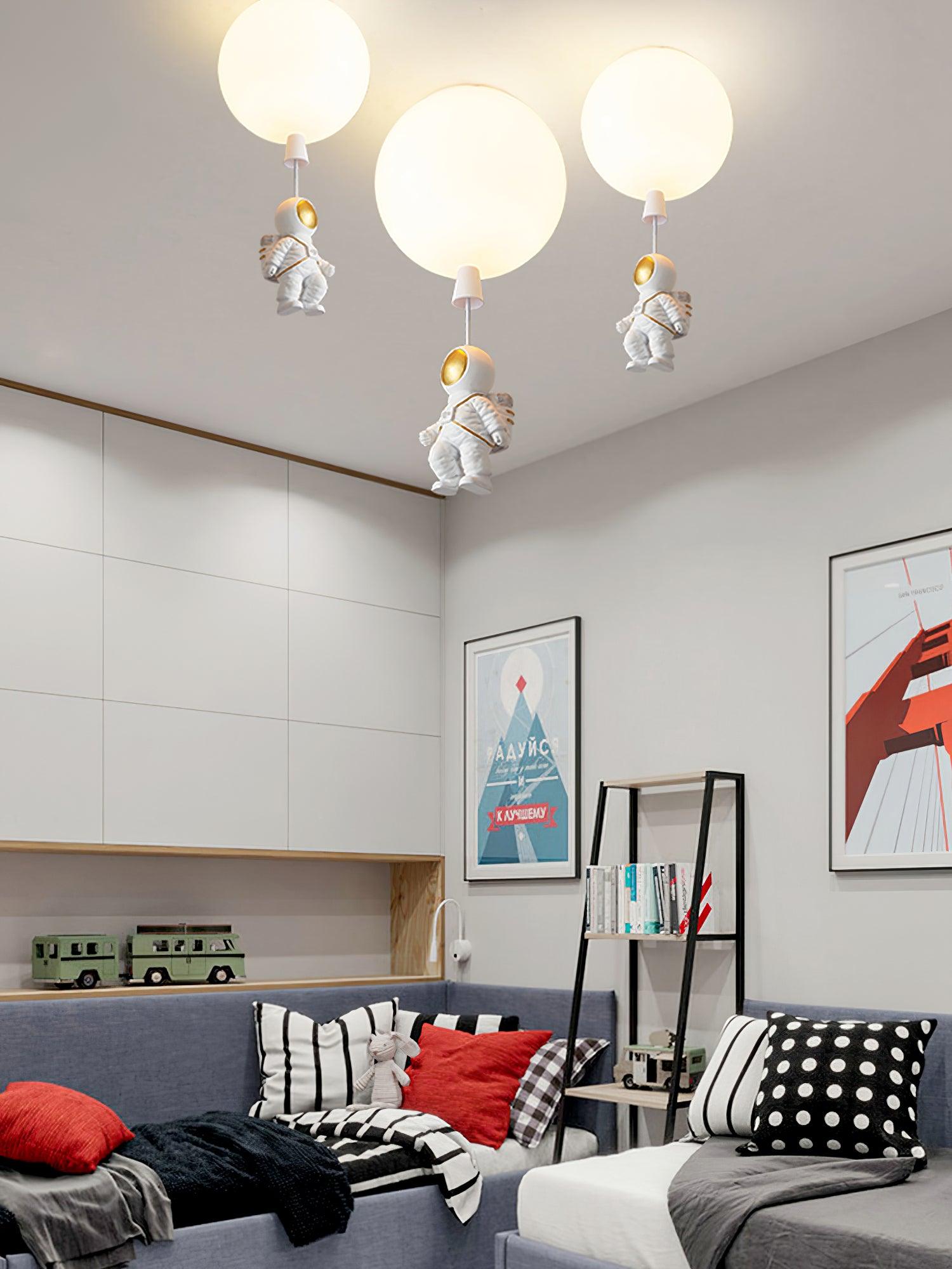 Frosted Balloon Style Ceiling Pendant Light