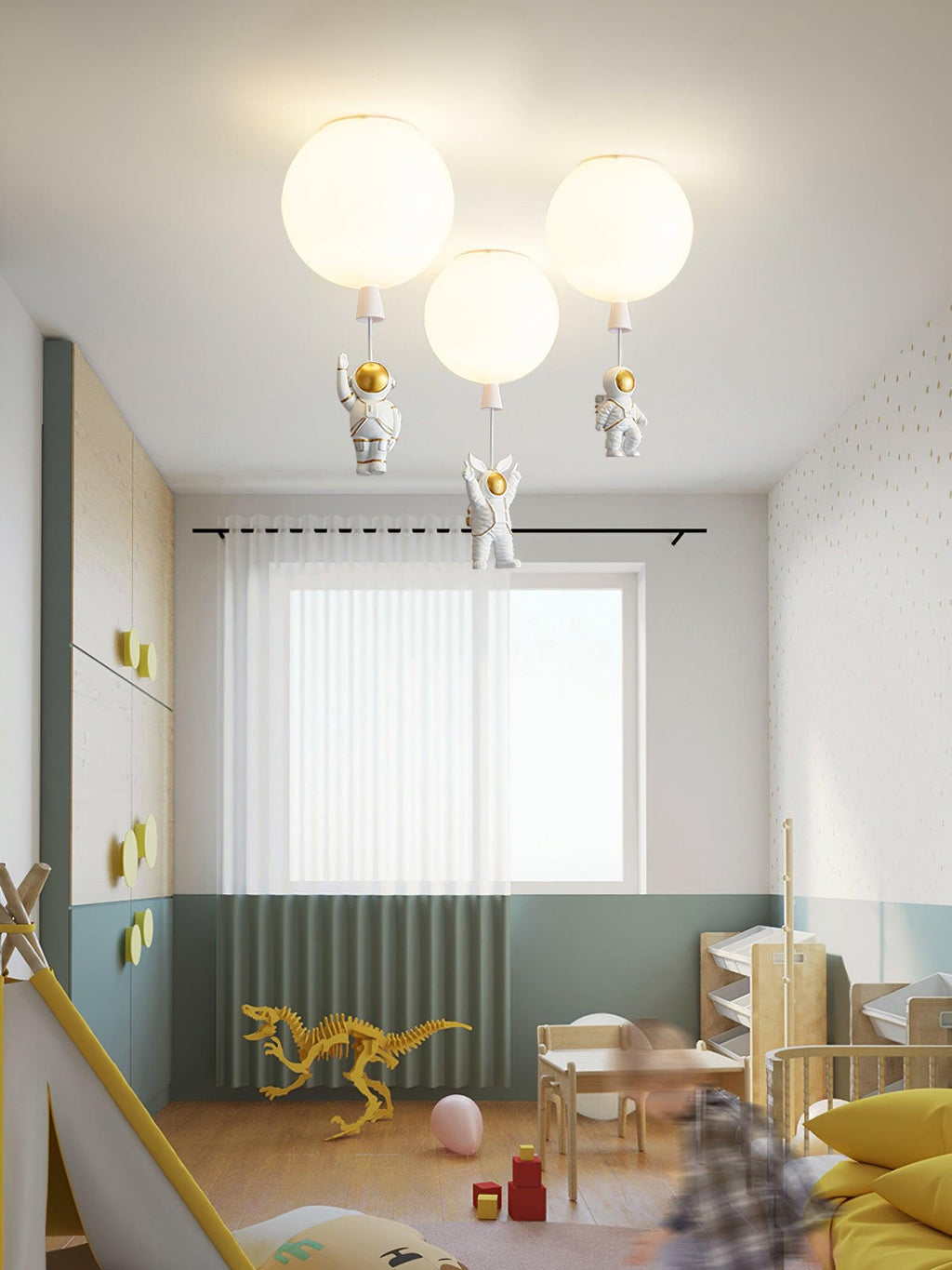Frosted Balloon Style Ceiling Pendant Light