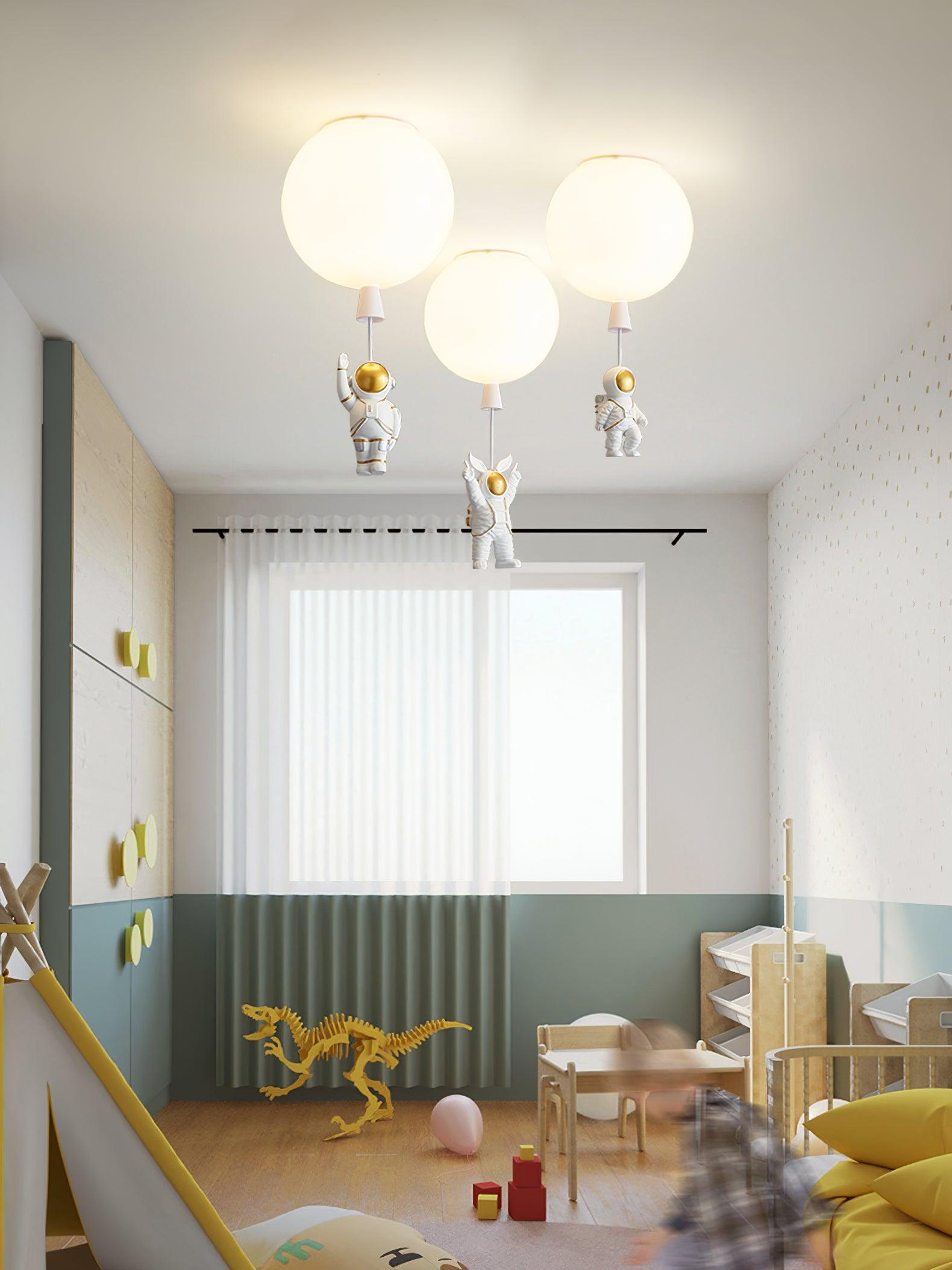 Frosted Balloon Style Ceiling Pendant Light