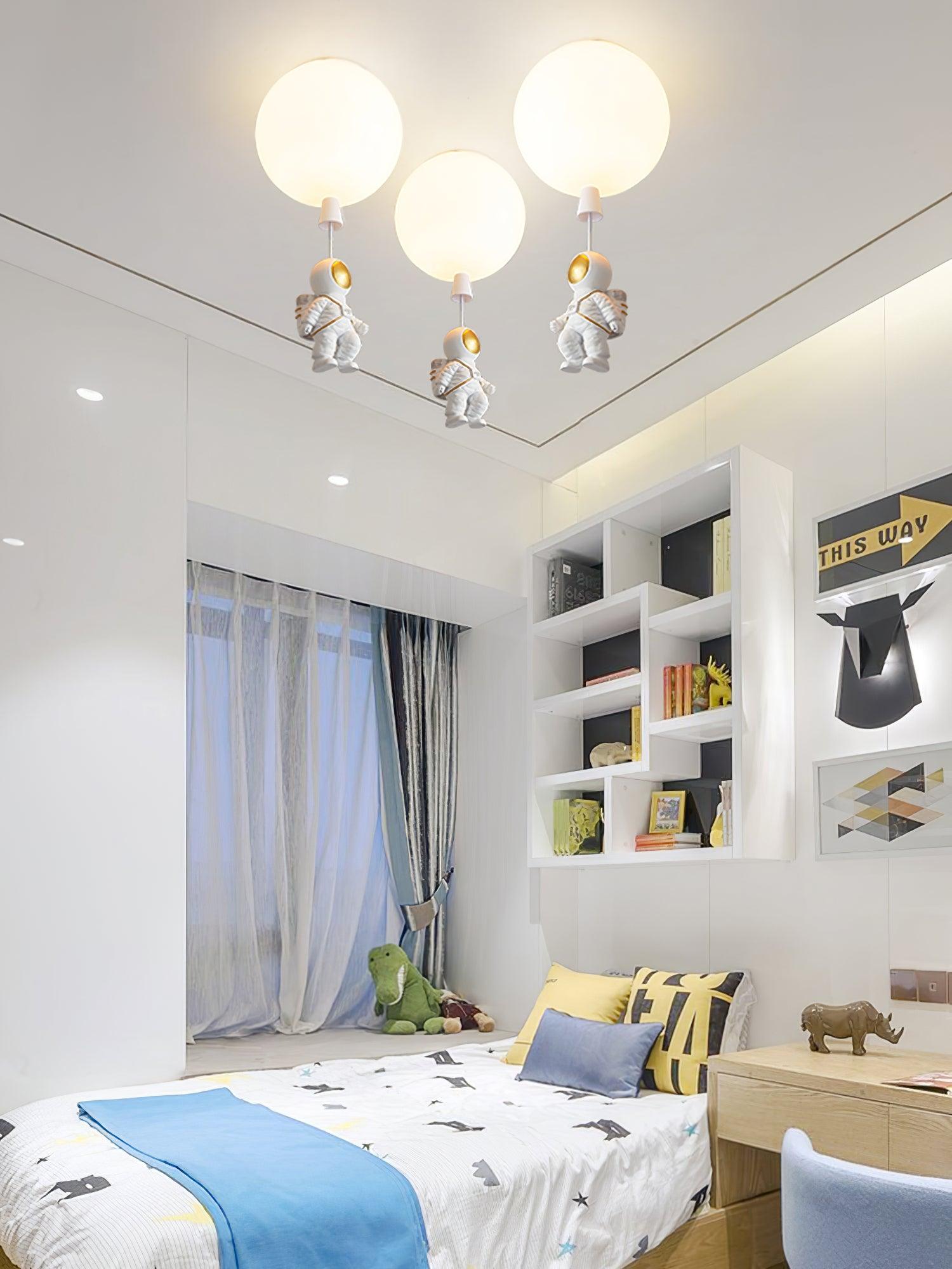 Frosted Balloon Style Ceiling Pendant Light