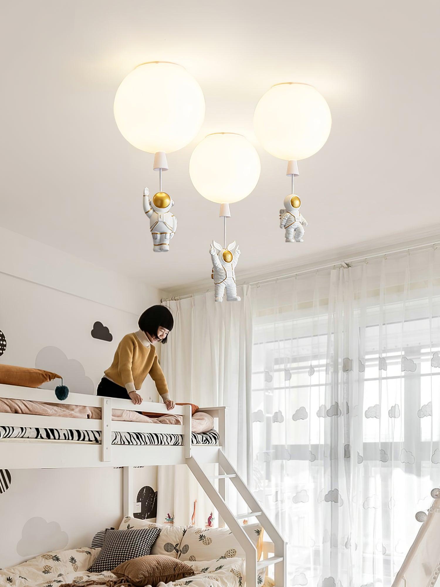 Frosted Balloon Style Ceiling Pendant Light