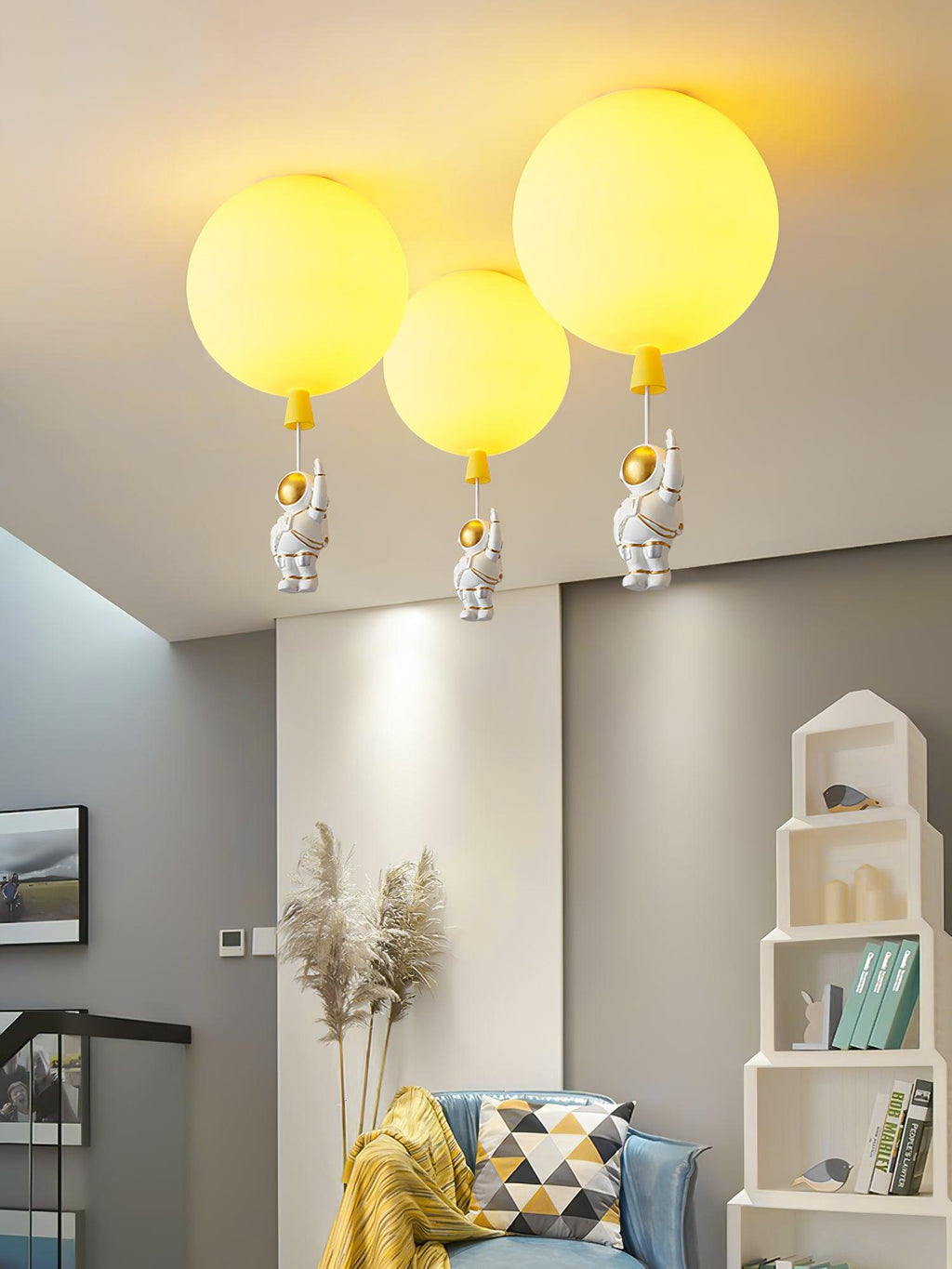 Frosted Balloon Style Ceiling Pendant Light