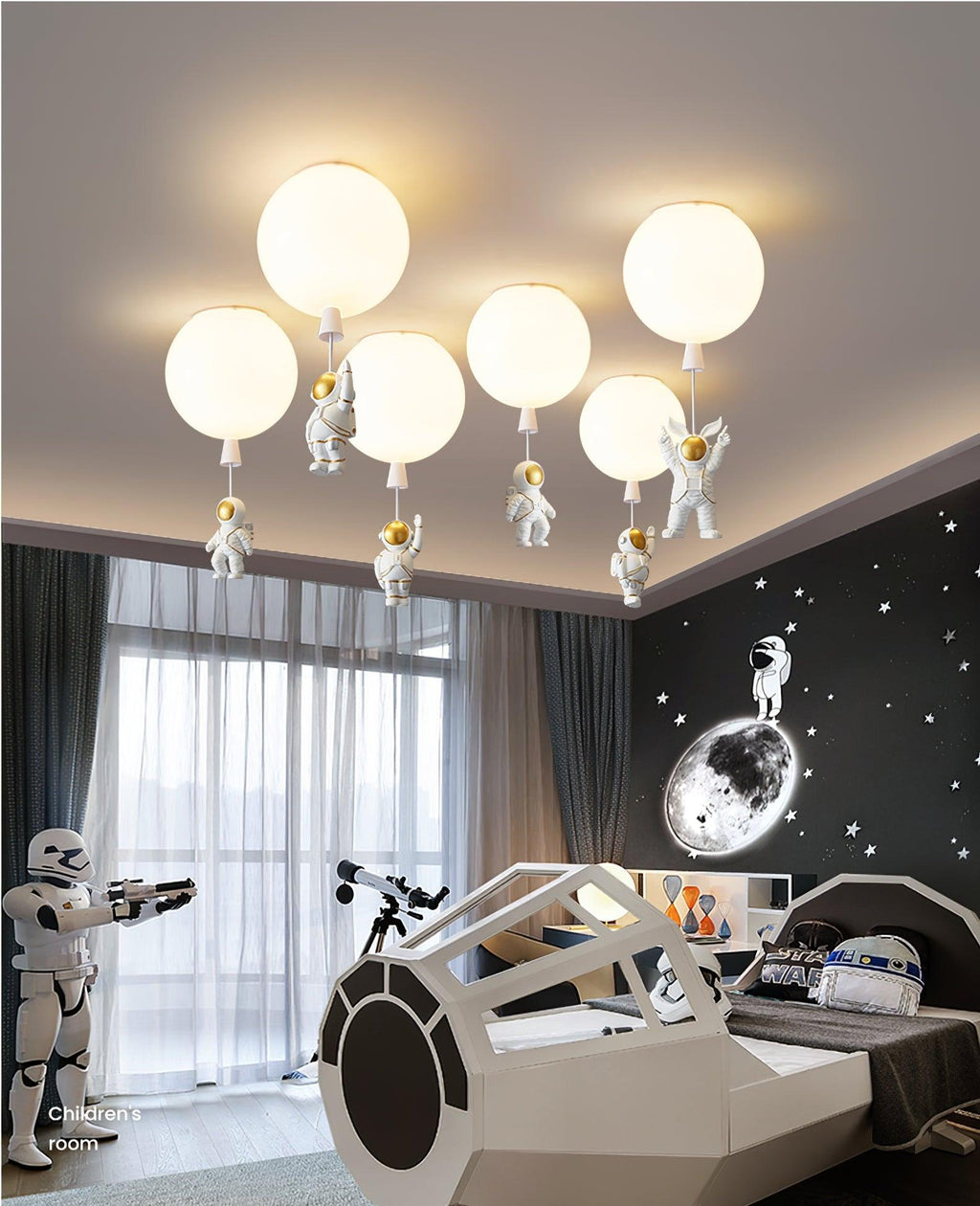 Frosted Balloon Style Ceiling Pendant Light