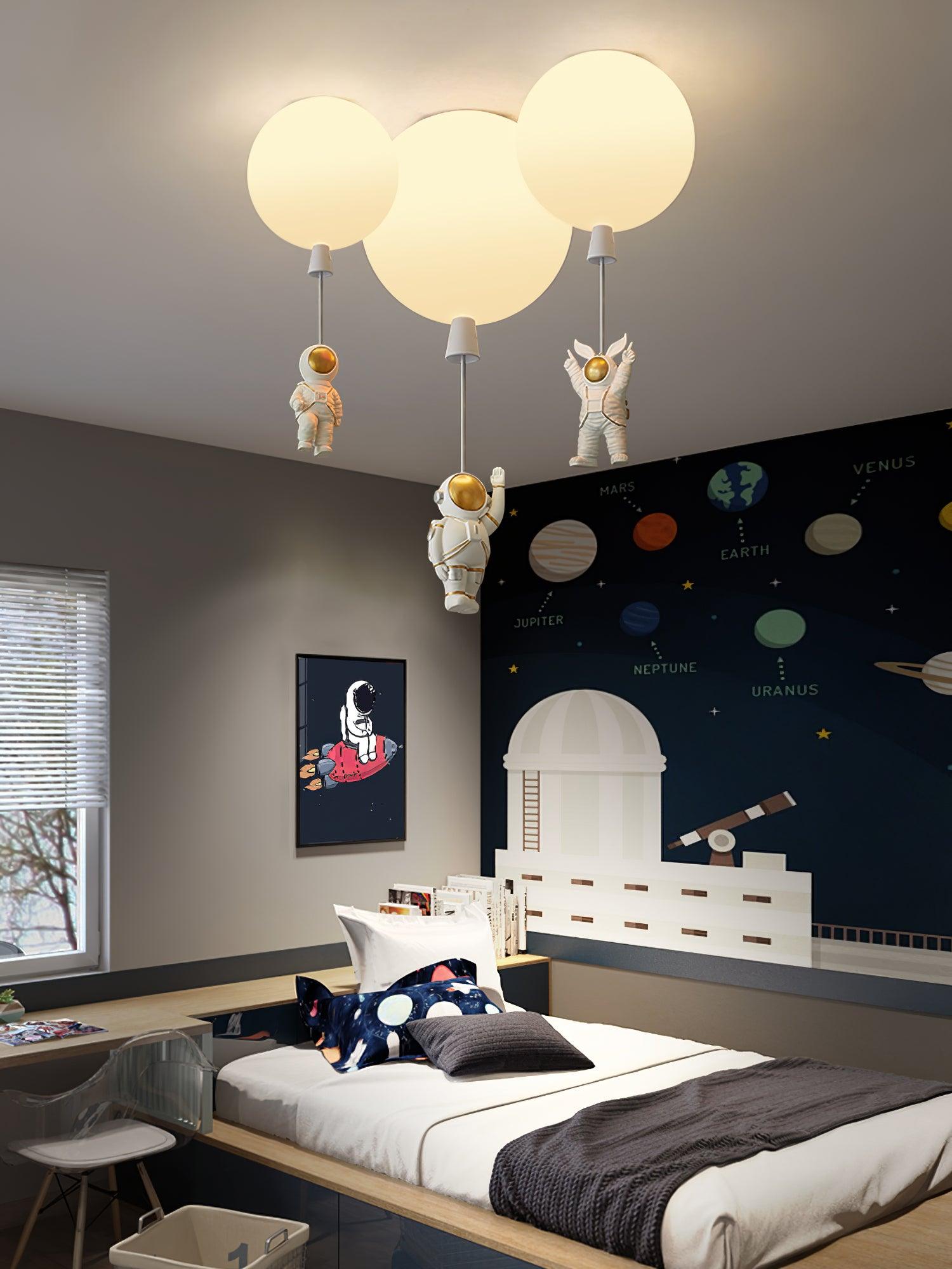 Frosted Balloon Style Ceiling Pendant Light