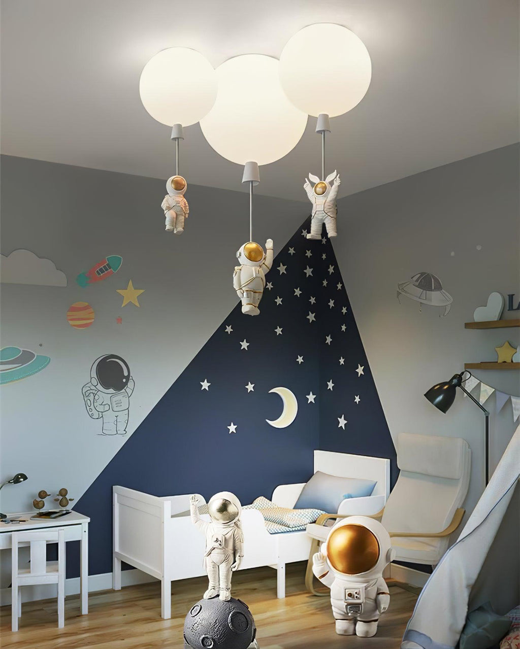 Frosted Balloon Style Ceiling Pendant Light