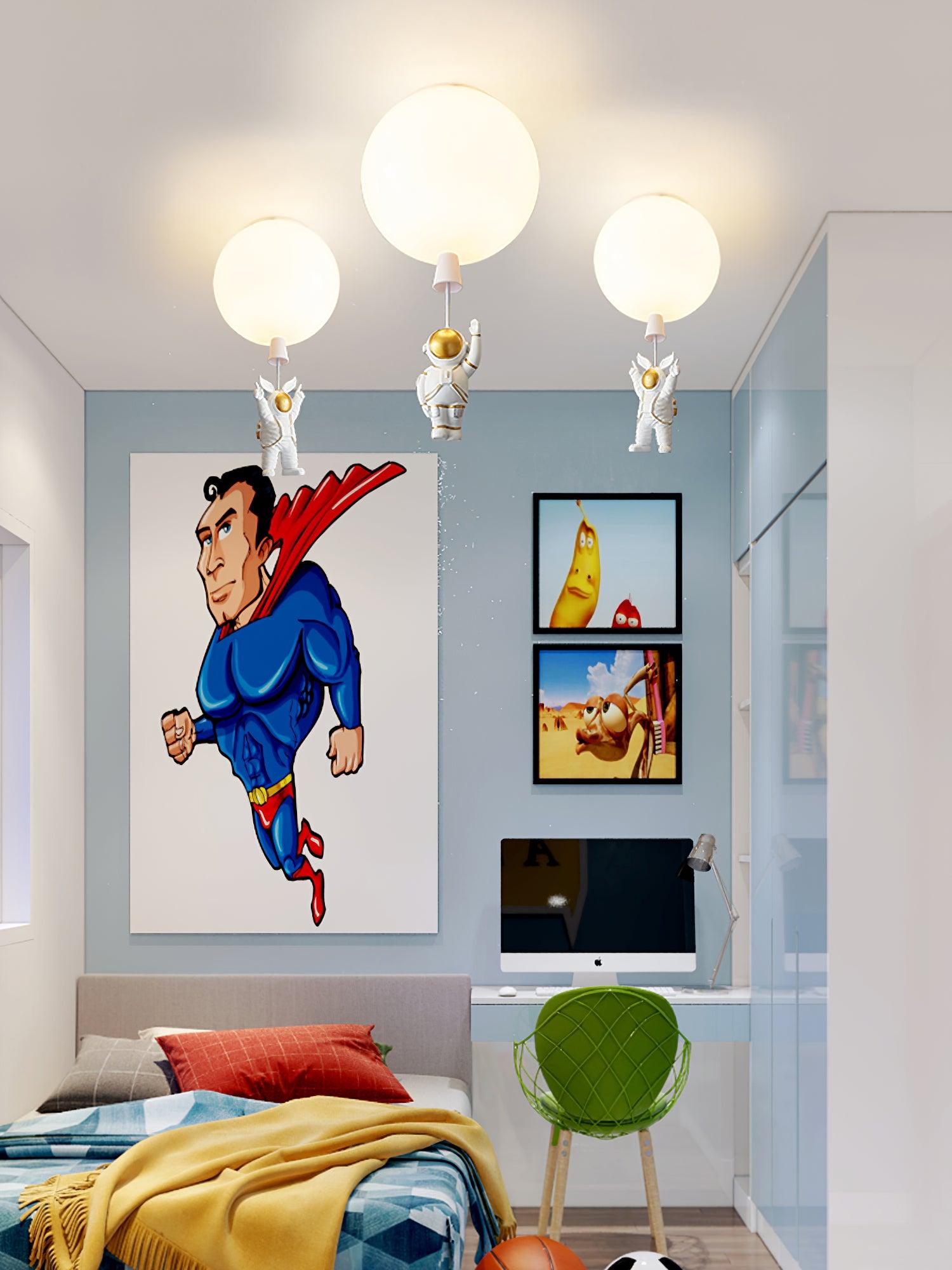 Frosted Balloon Style Ceiling Pendant Light