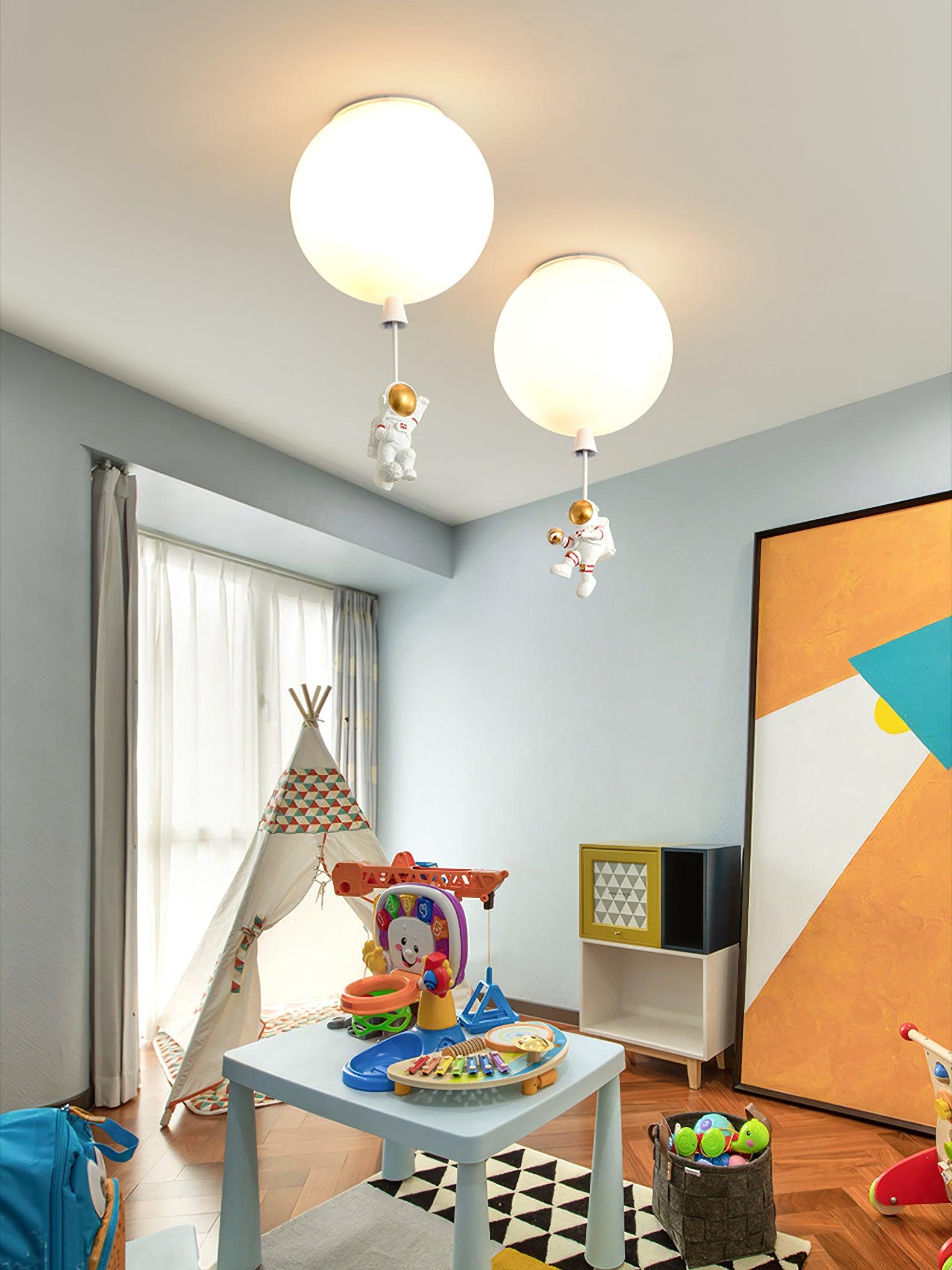 Frosted Balloon Style Ceiling Pendant Light