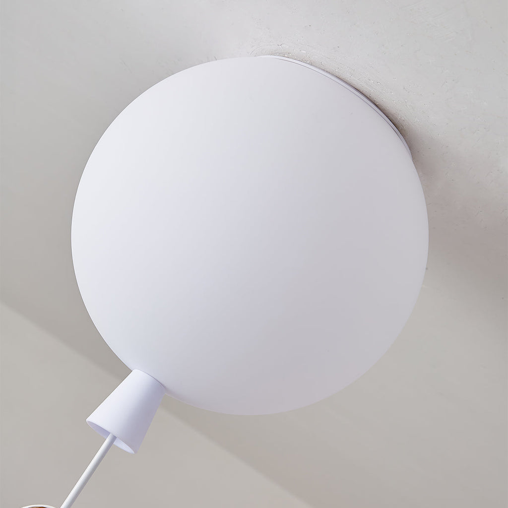 Frosted Balloon Style Ceiling Pendant Light