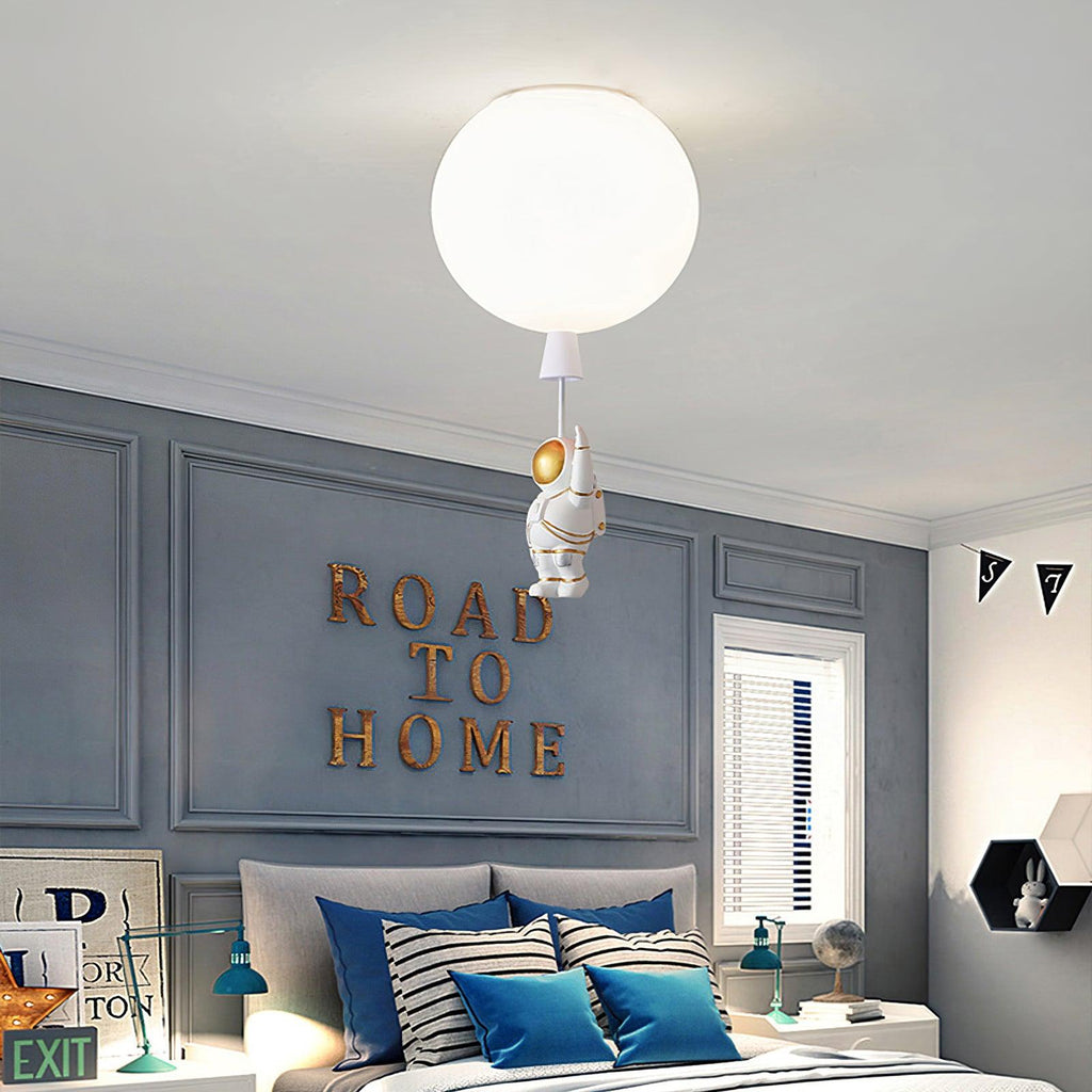 Frosted Balloon Style Ceiling Pendant Light
