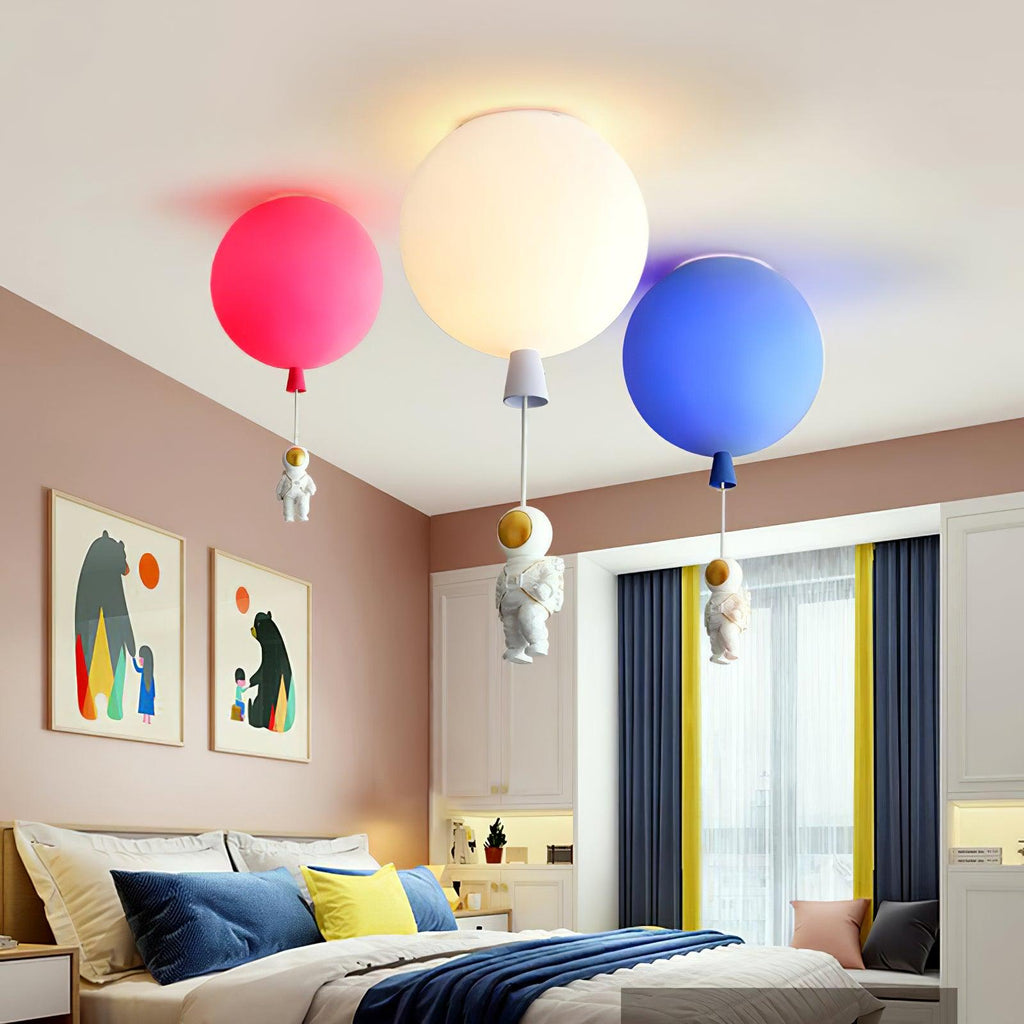 Frosted Balloon Style Ceiling Pendant Light