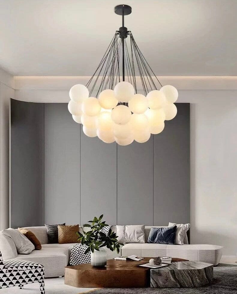 Lunera Frosted Globe Chandelier | Orntli