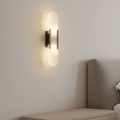 LumaNova elegant sort- og gylden LED-væglampe-sconce
