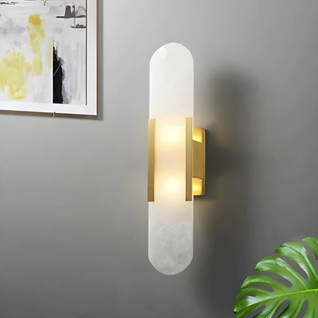 LumaNova elegant sort- og gylden LED-væglampe-sconce