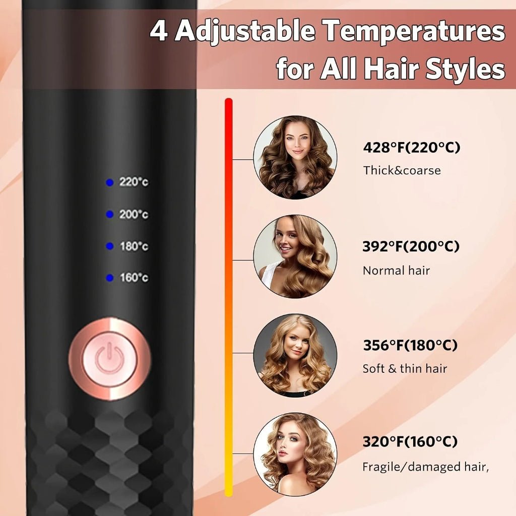 AeroCurl Pro 自动陶瓷旋转卷发棒，适用于所有发质