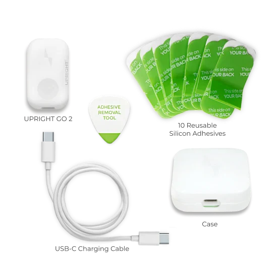 Smart Posture Trainer – Gentle Vibration Alerts, App Tracking, 12-Day Battery