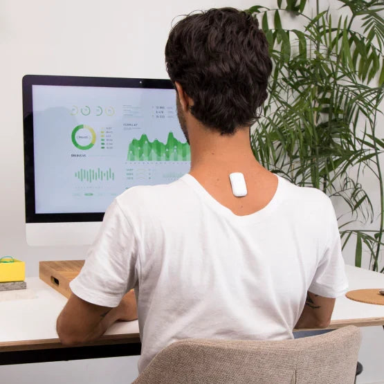 Smart Posture Trainer – Gentle Vibration Alerts, App Tracking, 12-Day Battery