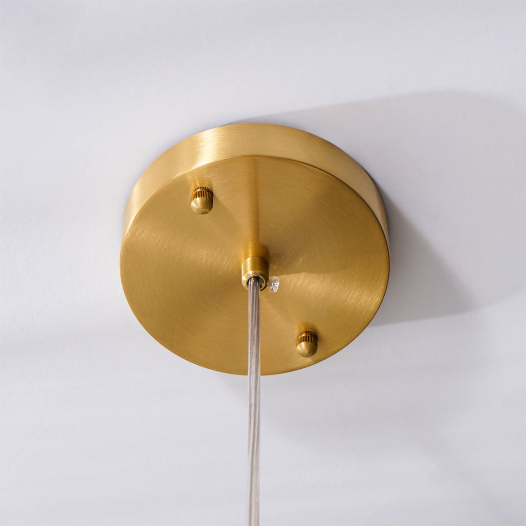 Lampada a sospensione Alabaster and Brass Goose