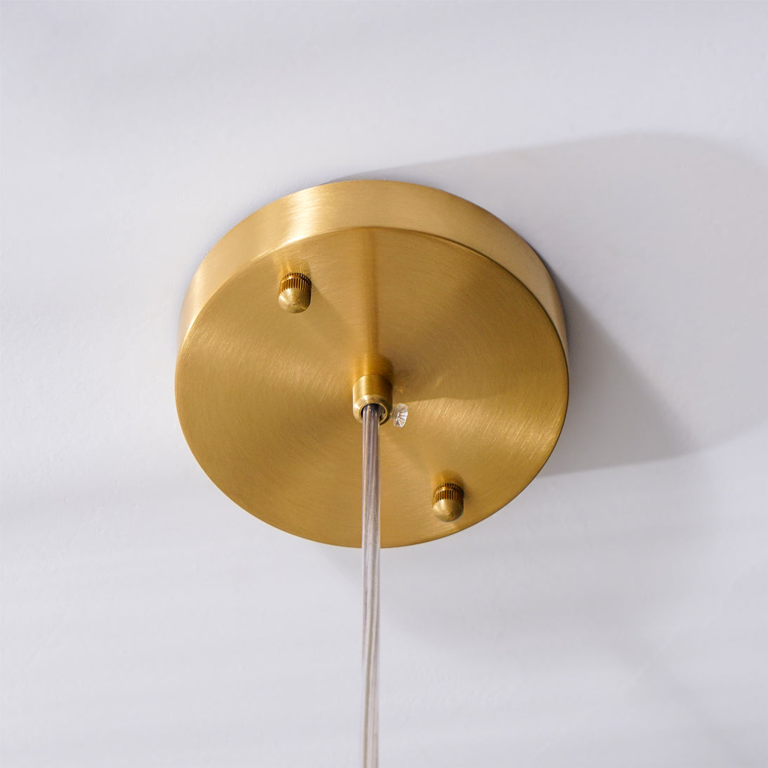 Lampada a sospensione Alabaster and Brass Goose