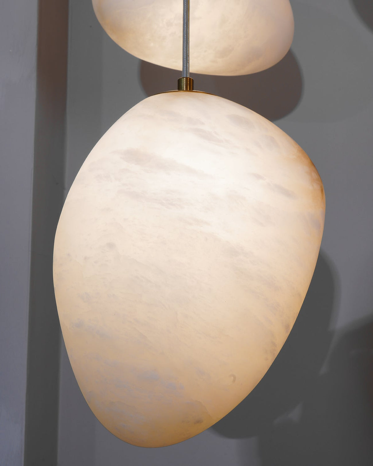 Lampada a sospensione Alabaster and Brass Goose