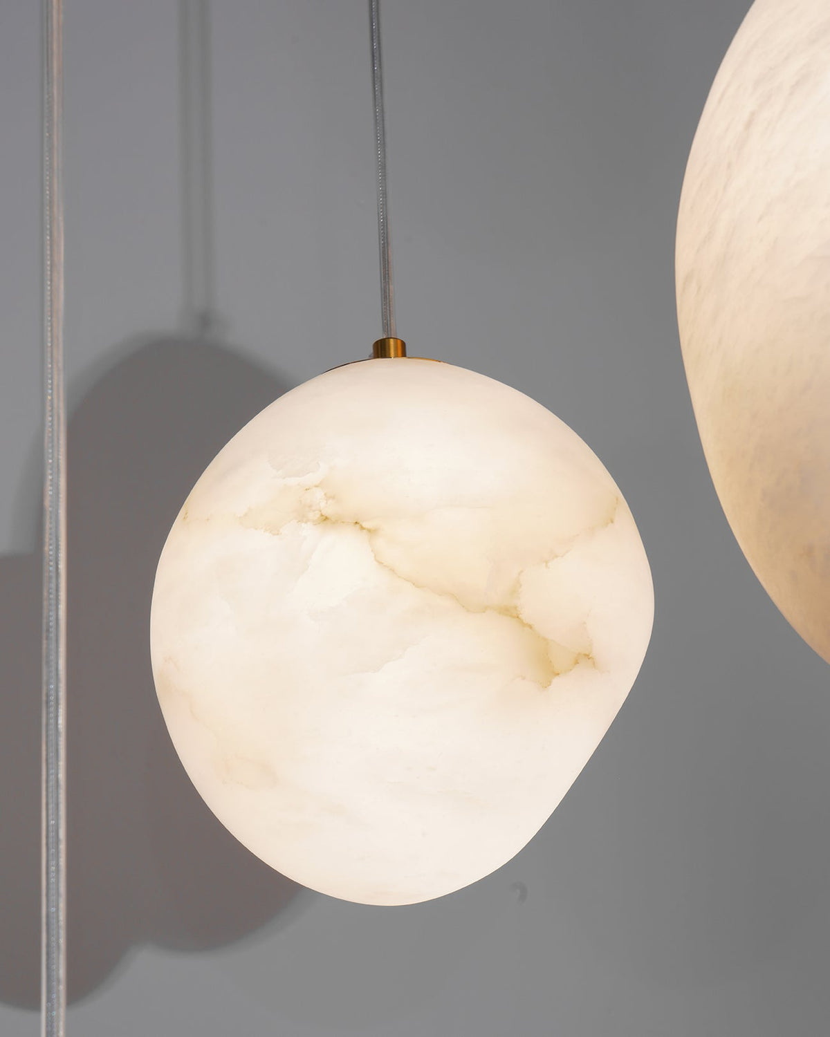 Lampada a sospensione Alabaster and Brass Goose