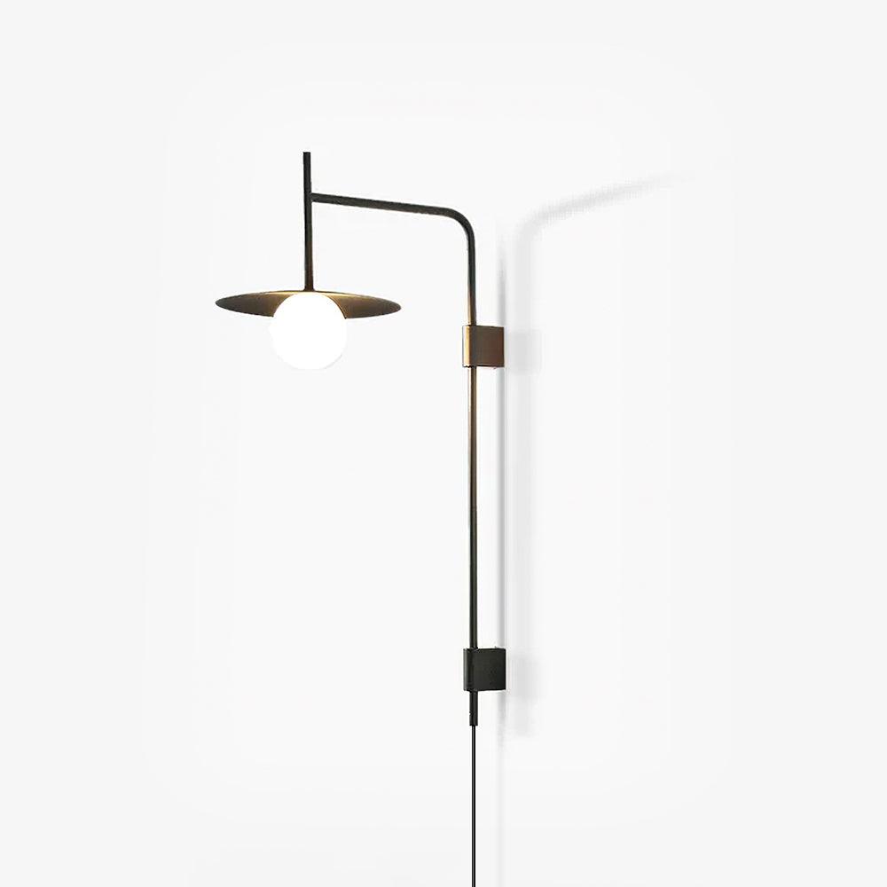 Gea Wandleuchte mit Schwenkarm und Stecksystem – geschwungenes Arm-Design, sanfte Beleuchtung