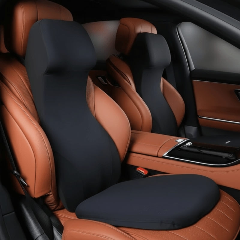 Apoio ergonómico NimbusForm em espuma viscoelástica para pescoço e zona lombar do carro, para condutores